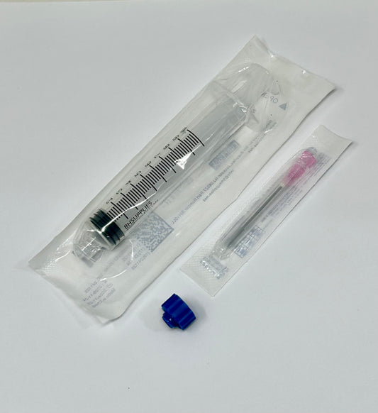 10cc Syringe + 18g needles + Tip Caps -  LC Refill Kit